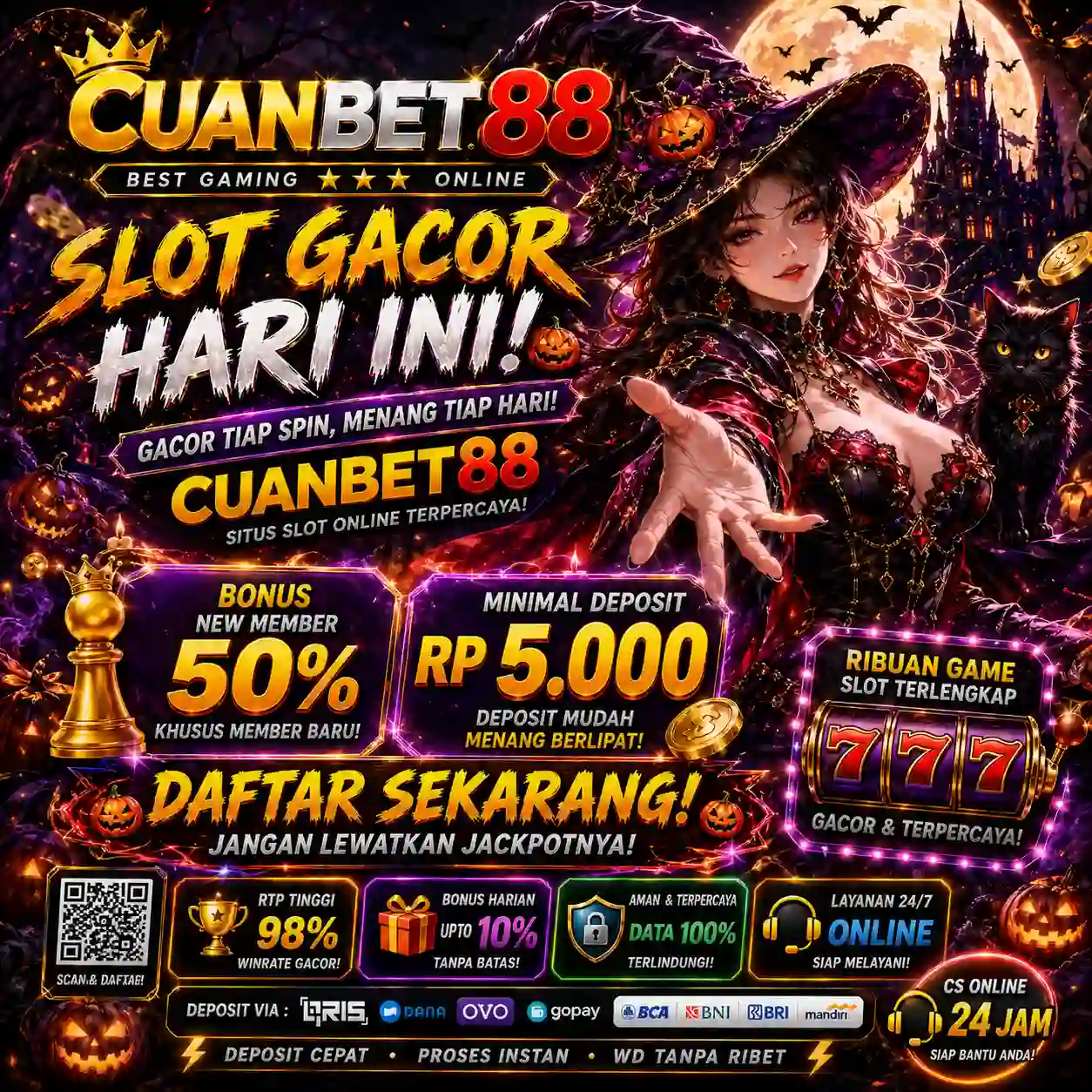CUANBET88: Andalan Link Slot Gacor Hari Ini Situs Resmi Slot88 Gampang Menang